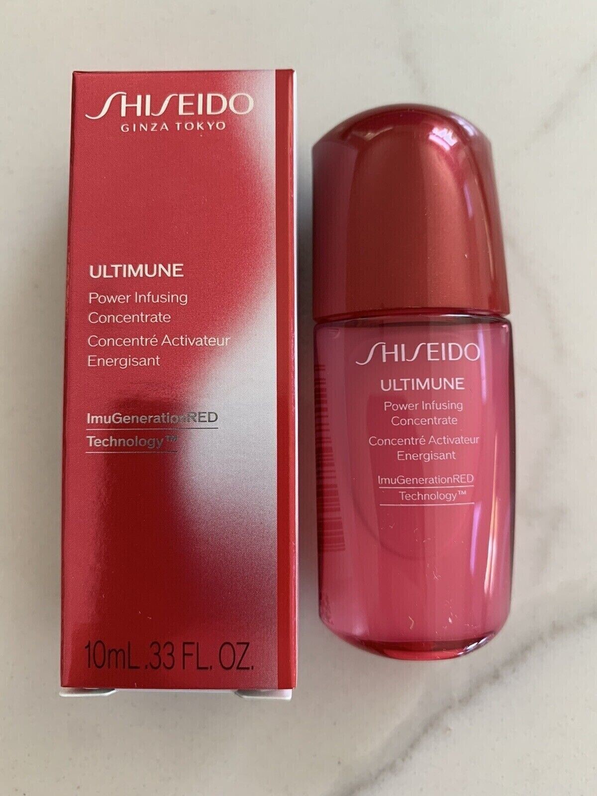 Shiseido Ultimune Power Infusing Concentrate 0.33 .33 oz 10 ml Travel set x 4