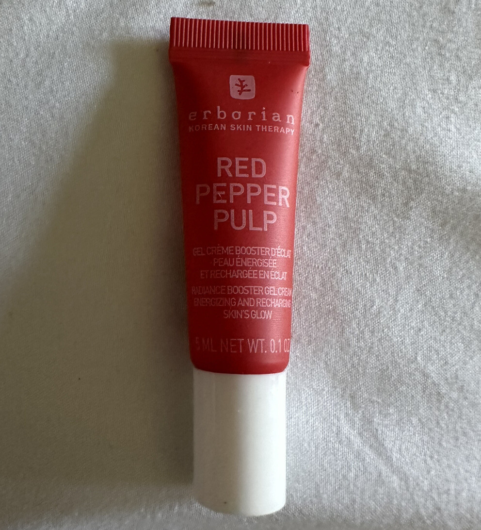 erborian red pepper pulp radiance booster gel Cream 5 Ml NWOB
