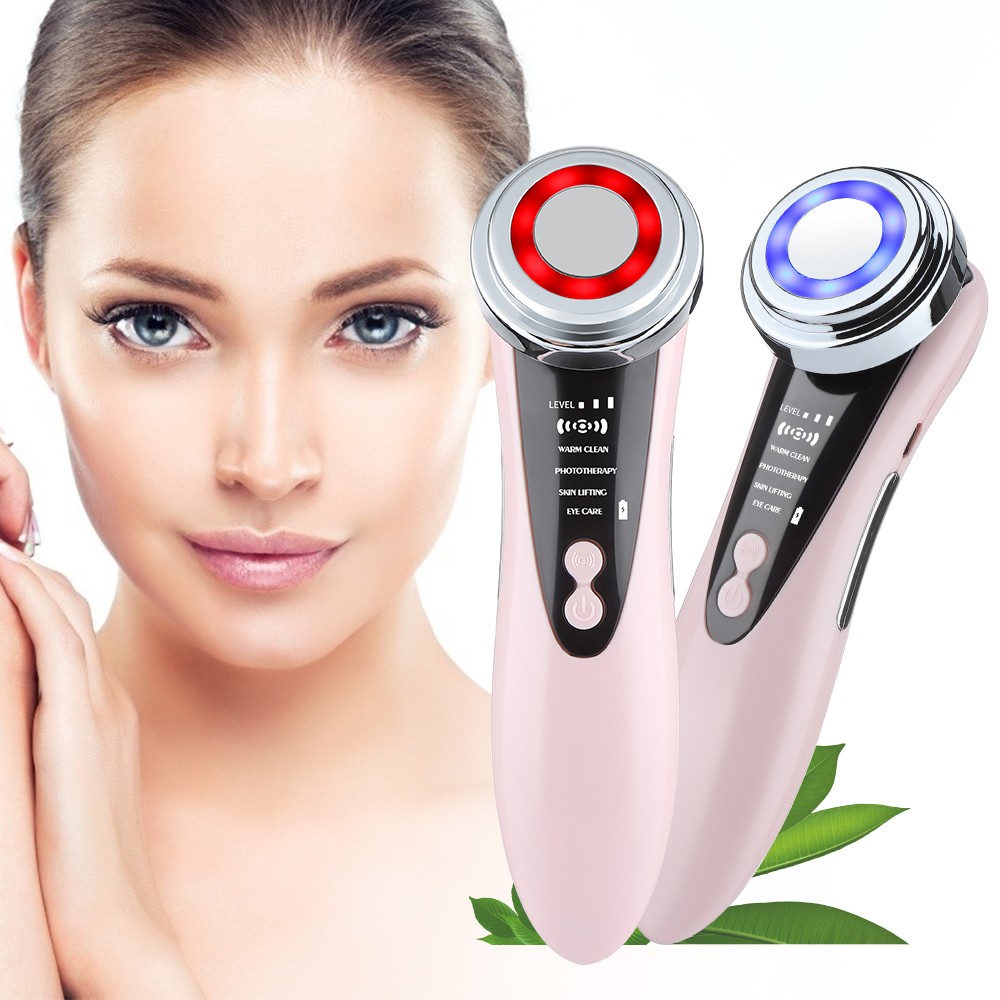 5in1 RF EMS Radio Frequency Facial Massager LED Photon Skin Rejuvenation Device