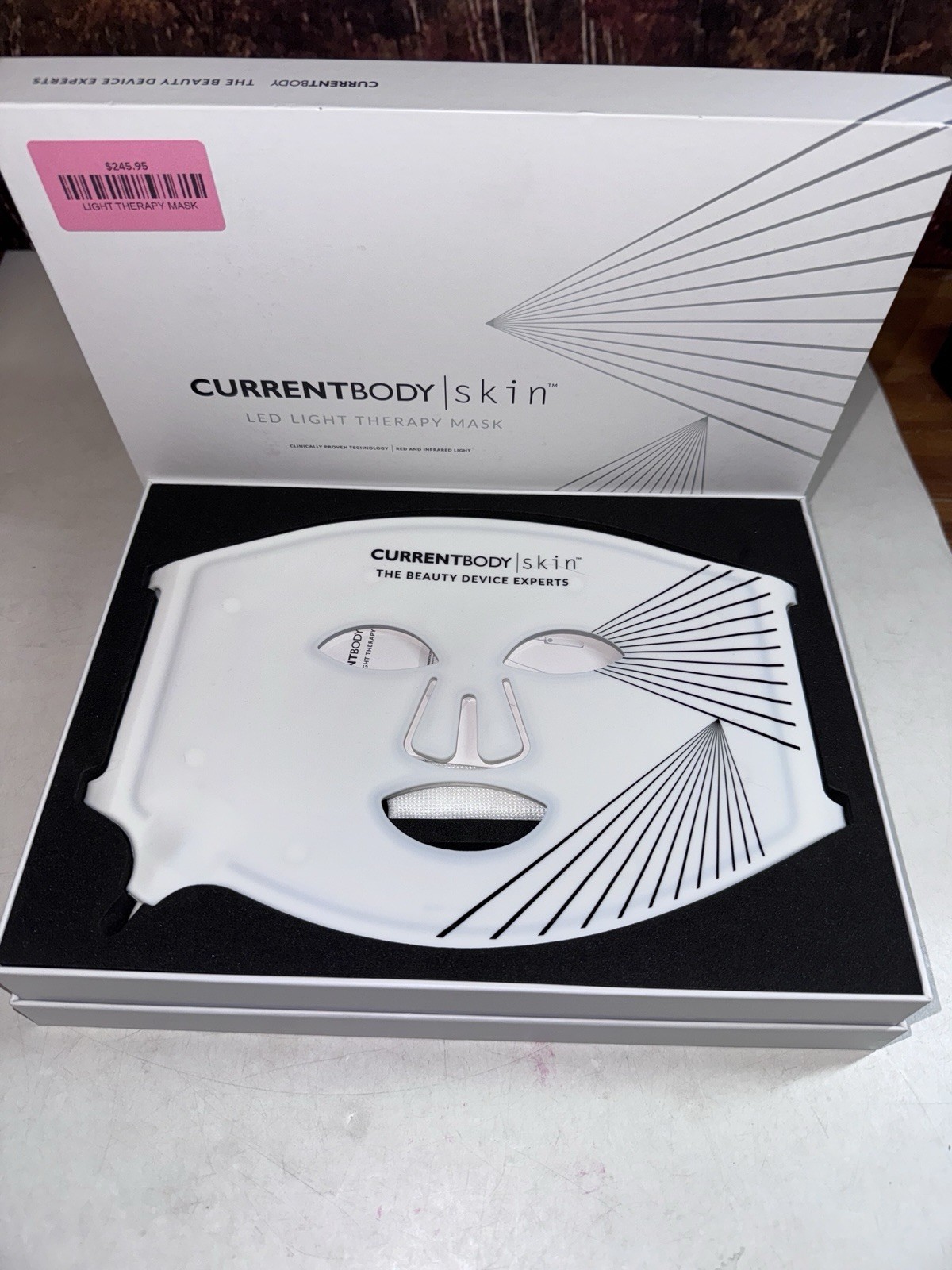 CurrentBody Skin LED Light Therapy Mask Red & Infrared Light – Open Box