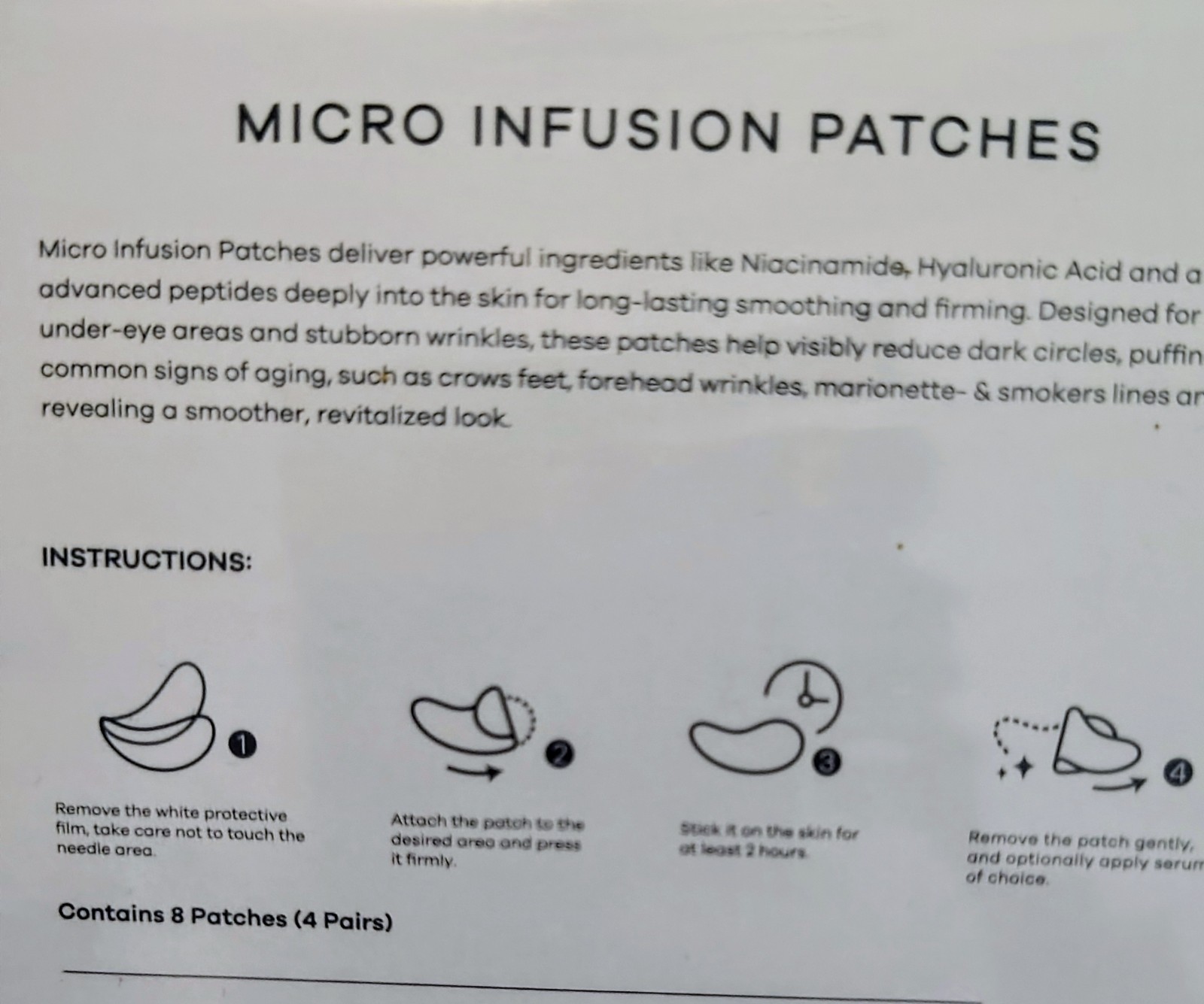 seranova micro infusion patches-8 patches