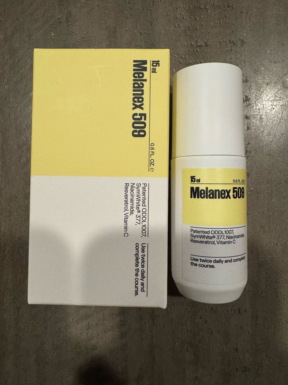 Melanex 509 Niacinamide, Resveratrol Vitamin C / 15ml / .5 oz NIB