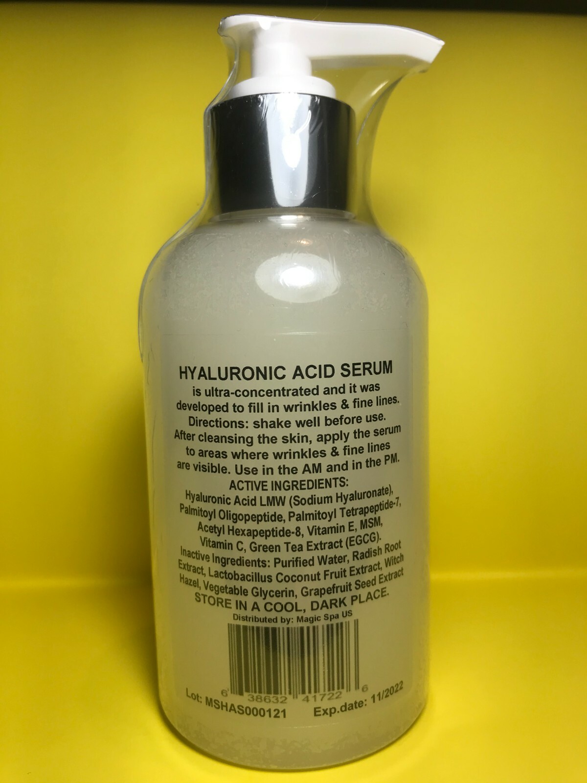 6oz Pure Hyaluronic Acid Serum Anti-Aging Wrinkle Filler Peptide Matrixyl 3000