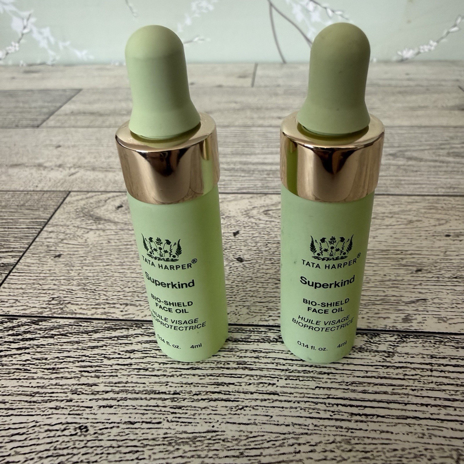Tata Harper Superkind Bio-shield Face Oil .14 fl oz /4 ml Mini Travel Size Lot 2