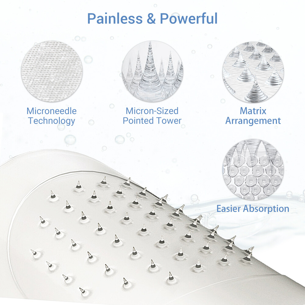 Hyaluronic Acid Microneedle Eye Patches for Anti Wrinkle,Fine Lines Moisturizing