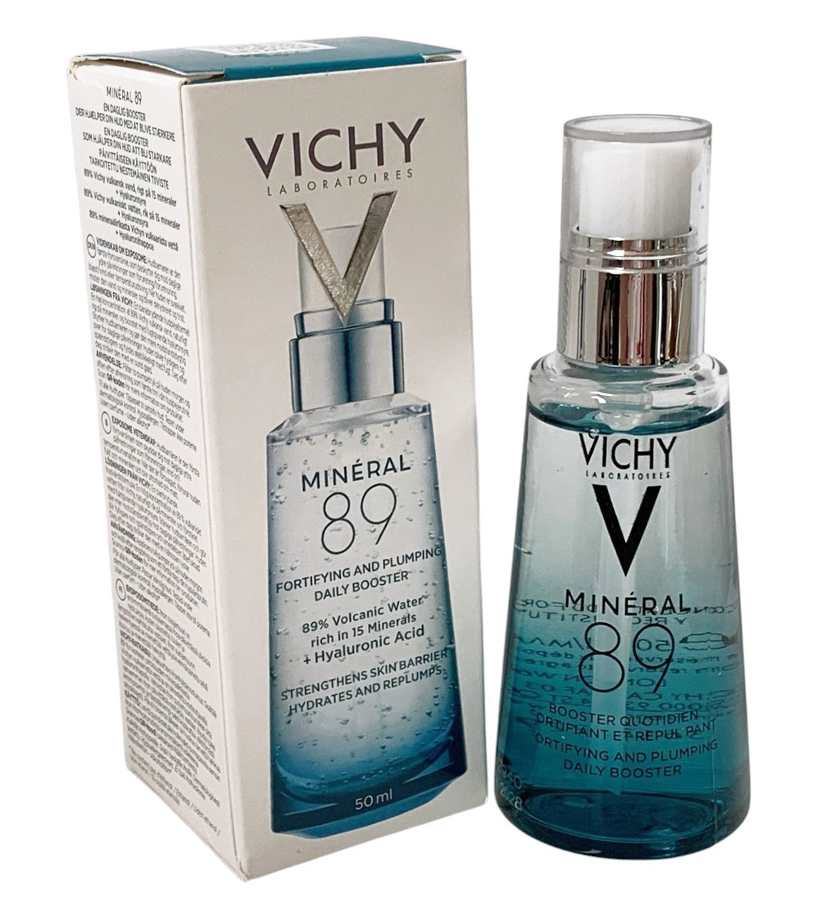 Vichy Mineral 89 Skin Fortifying Daily Booster 1.69oz Hyaluronic Acid EXP 09/28