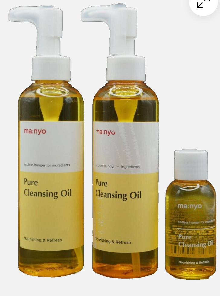[US SELLER] Manyo Pure Korean Cleansing Oil 3 PK | 6.7 fl oz x2 + 1.8 fl oz
