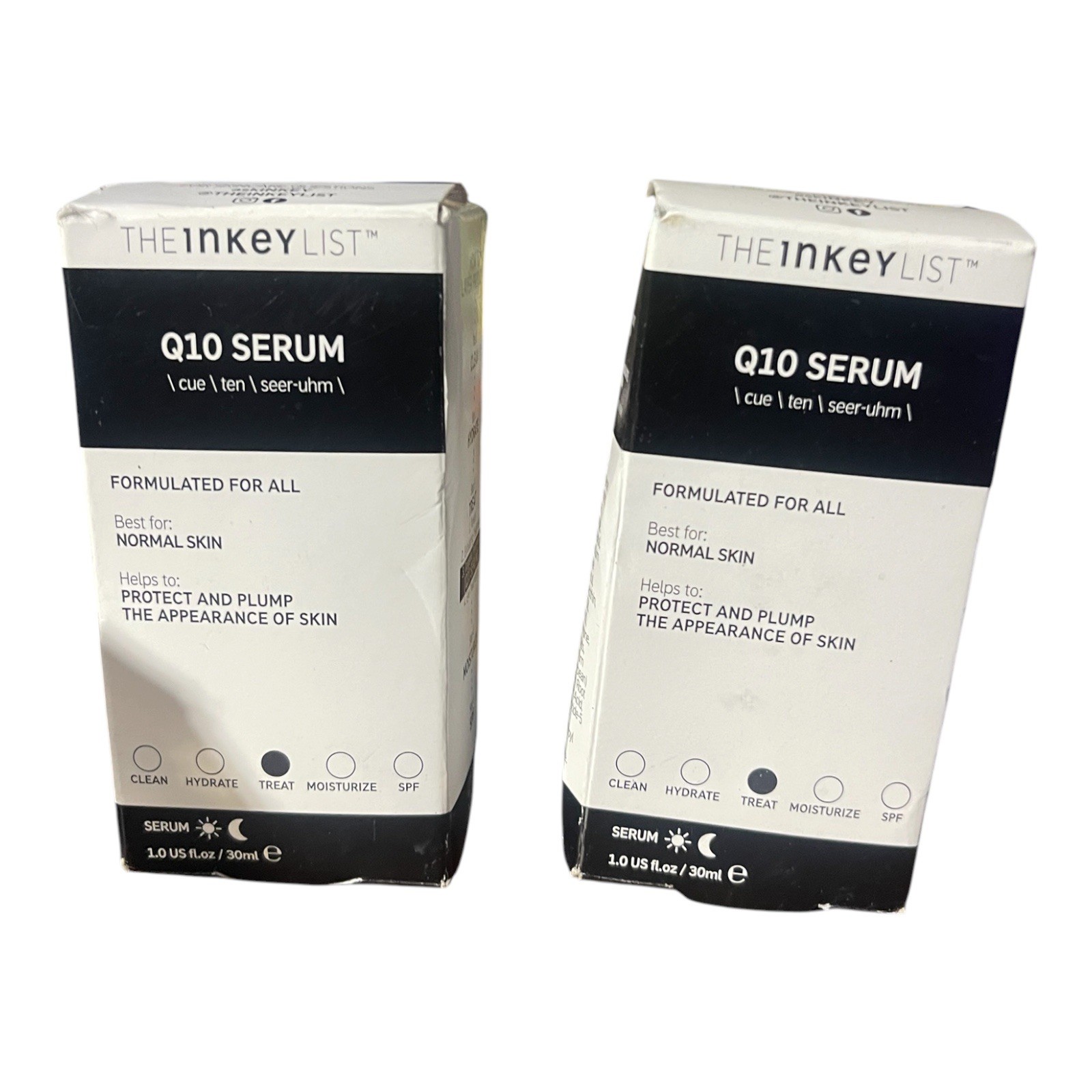 The INKEY List Q10 Serum 30ml 1oz Antioxidant Face Serum Lot of 2