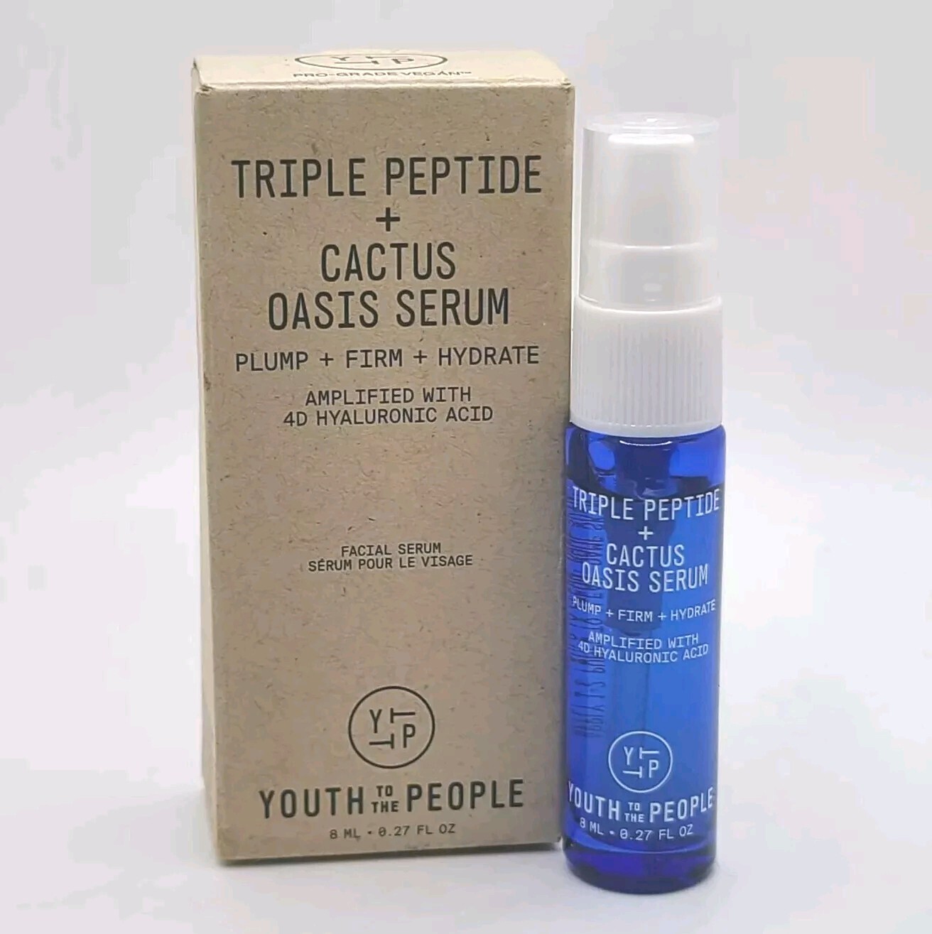 Youth To The People Triple Peptide + Cactus Oasis Serum 0.27oz / 8mL New w/ Box