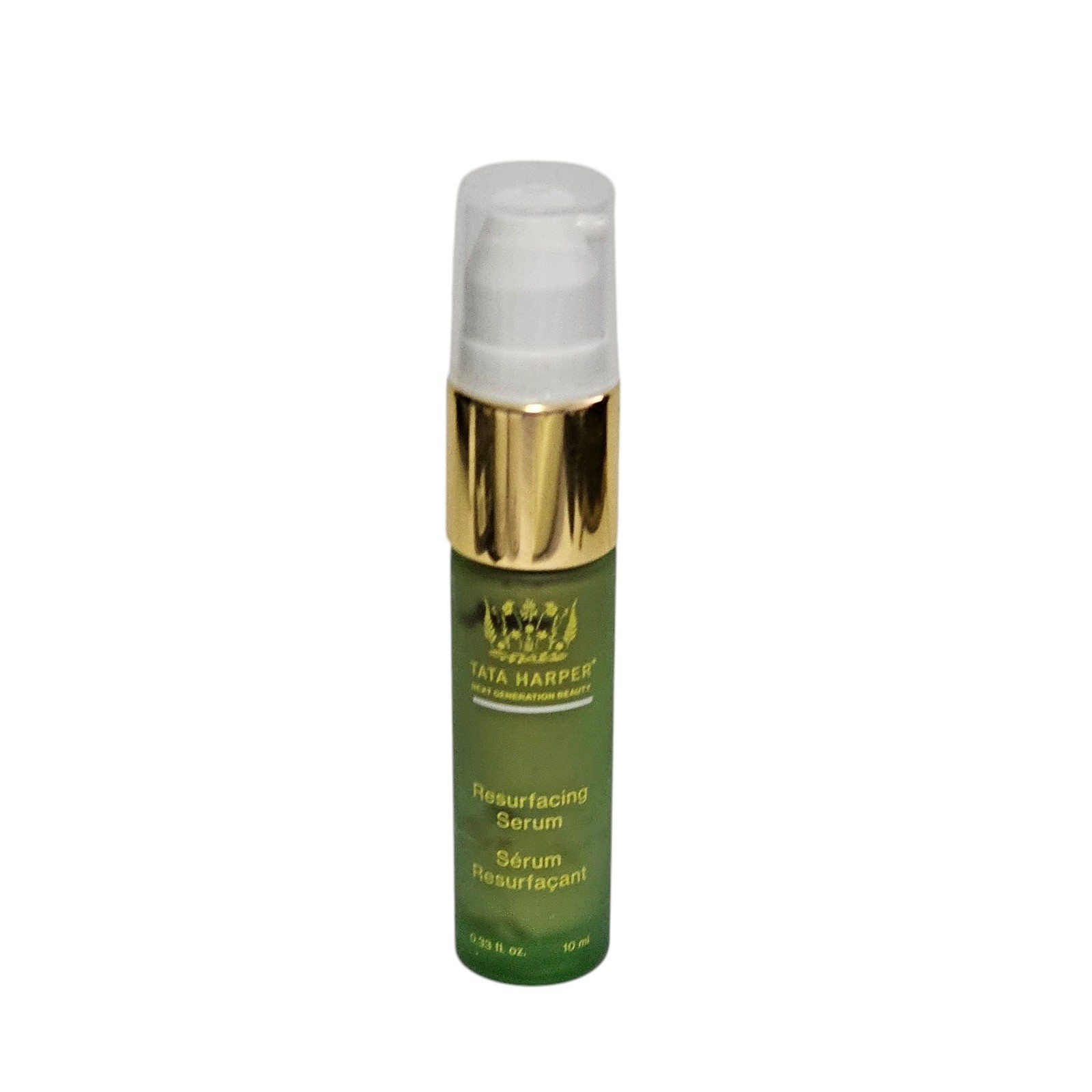 Tata Harper Resurfacing Serum 0.33 Oz 10 ml Travel Size New Glass Bottle Pump