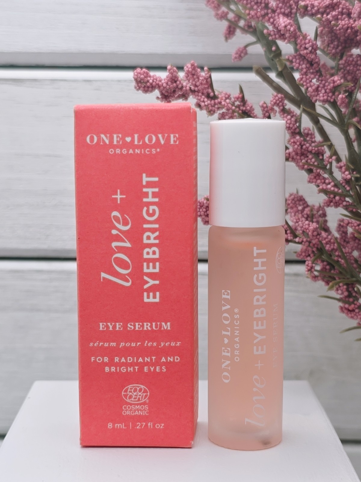 One Love Organics Love Eyebright Eye Serum 8 ml .27 oz Full Size NIB EXP 11/25