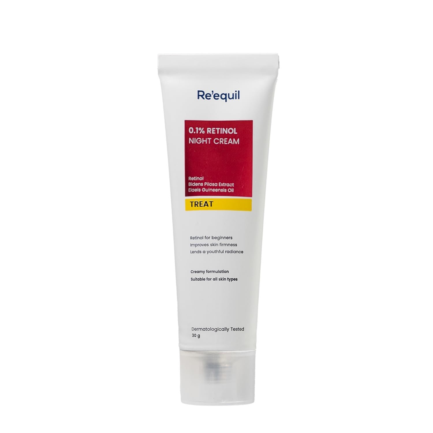 RE’ EQUIL 0.1% Retinol Night Cream 30g Repairs Wrinkles & Fine Lines