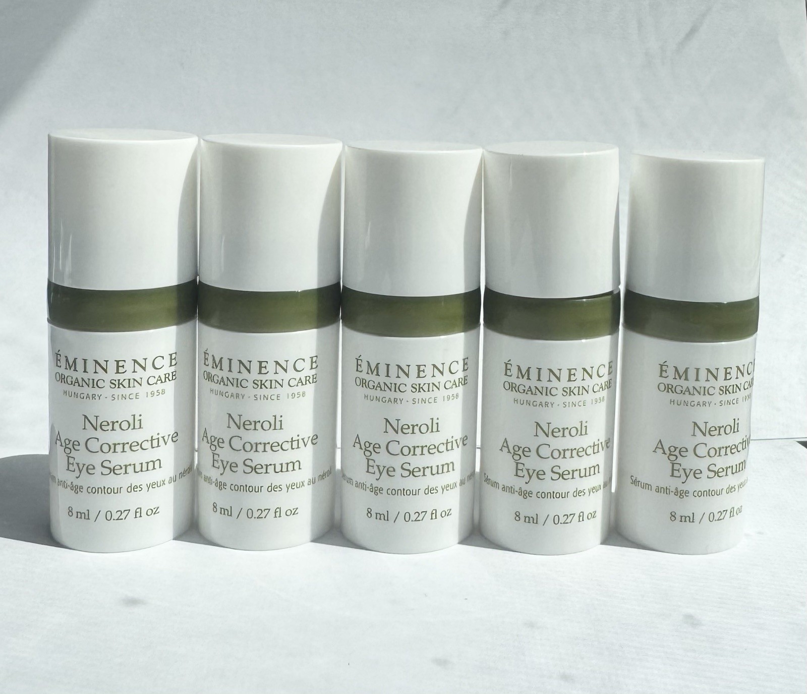 Eminence Neroli Age Corrective Eye Serum -Over 1 oz/30ml. 5x 8ml Bottles Organic