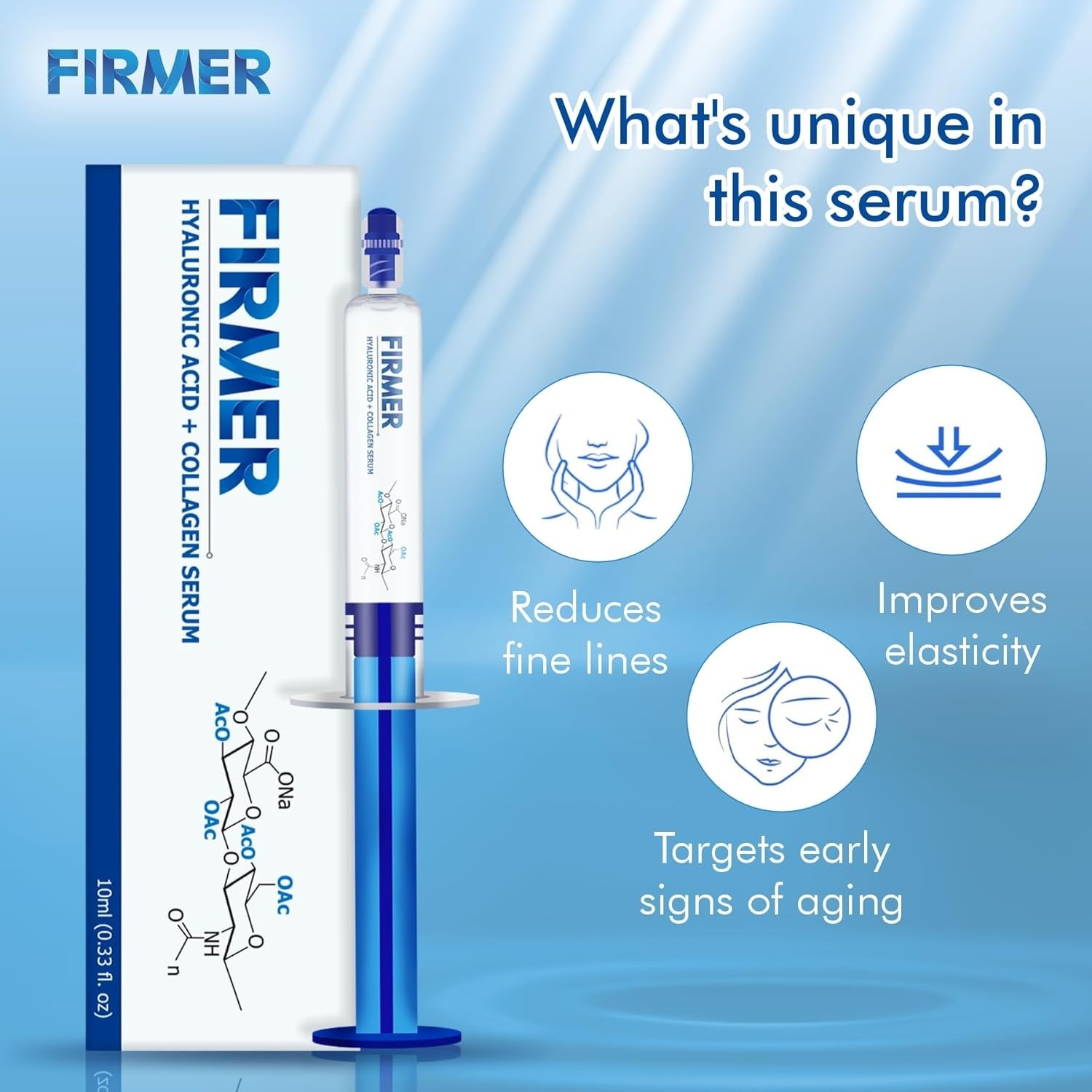 Firmer Hyaluronic Acid Anti-Aging Face Serum – 10 ml
