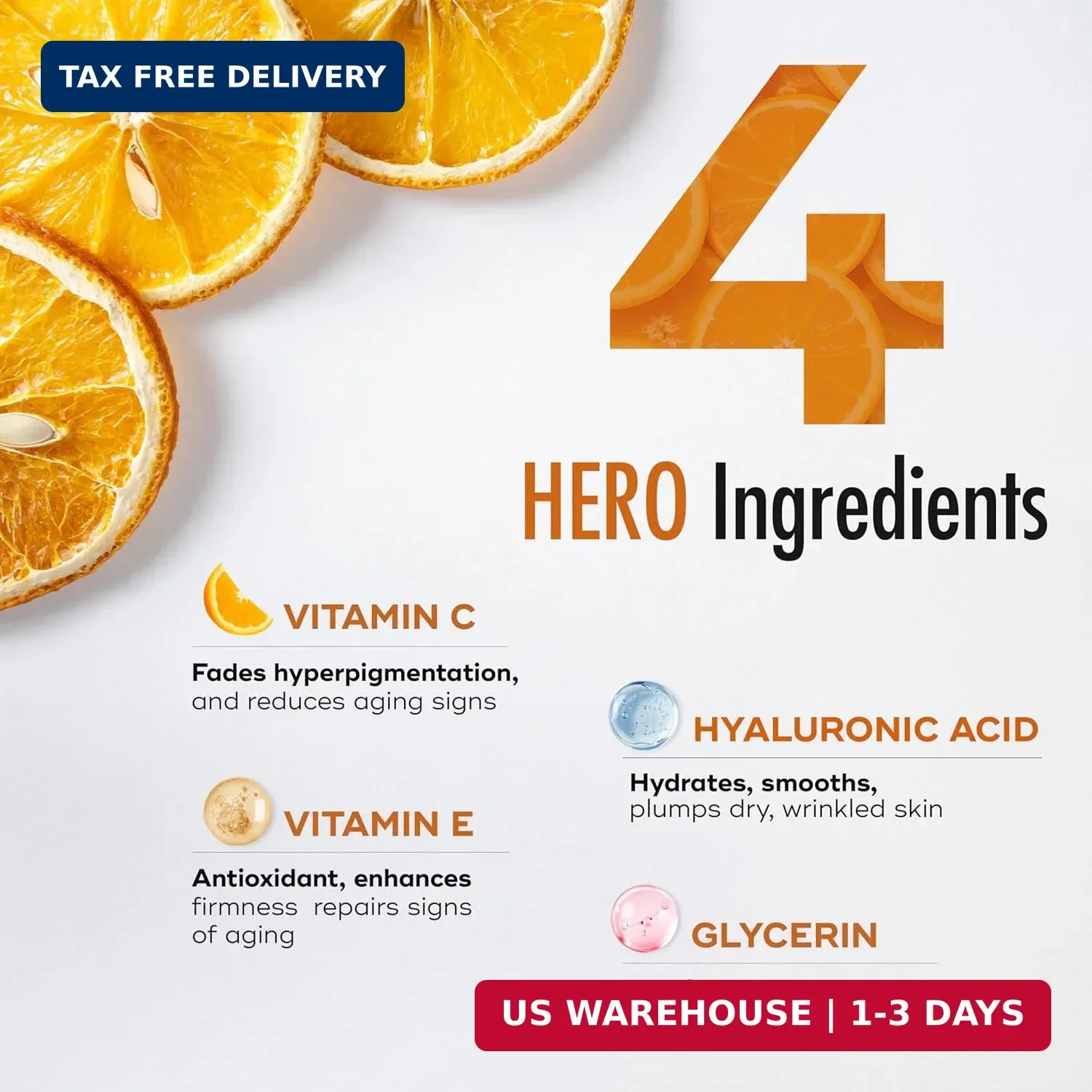Envy Vitamin C Serum with Vitamin E & Glycerin – Skin, Dark Spot Reduction & Ant