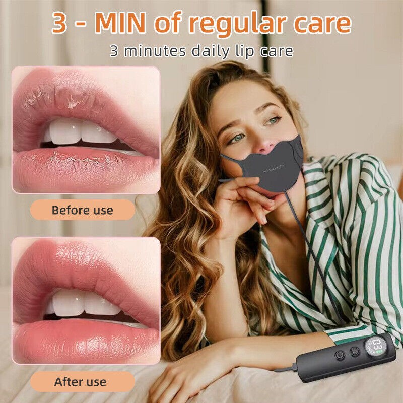 LED Photon Beauty Machine Blue Red Light Therapy Lip Mask for Skin Rejuvenation