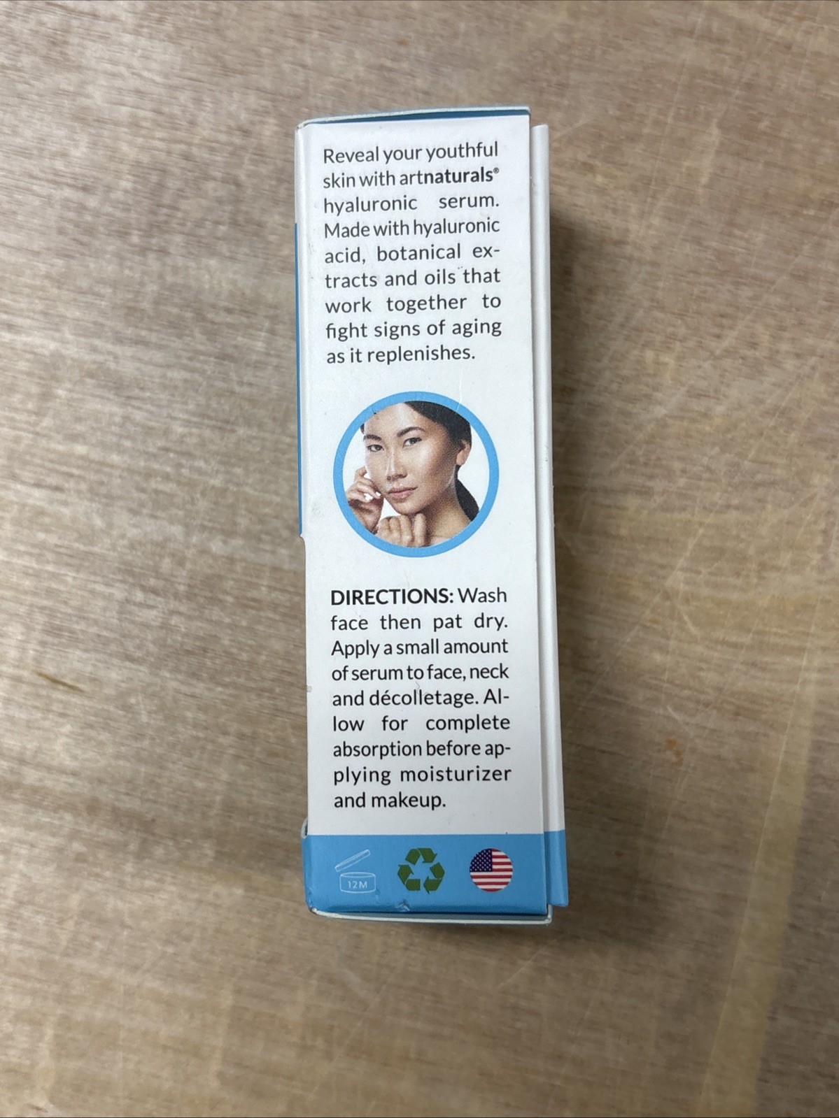 NEW Hyaluronic Serum, Artnaturals, 0.33 fl. oz. Brightening Formula Exp. 03/2027