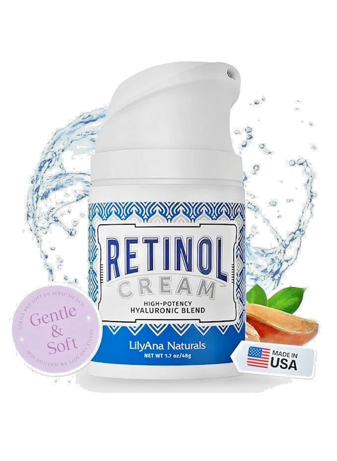 LilyAna Naturals Retinol Cream Moisturizer – 1.7oz