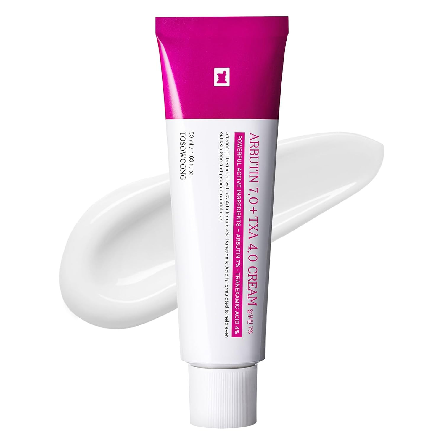 Arbutin 7% + Tranexamic Acid 4% Cream, 70,000Ppm Arbutin, 40,000Ppm TXA, Niacina