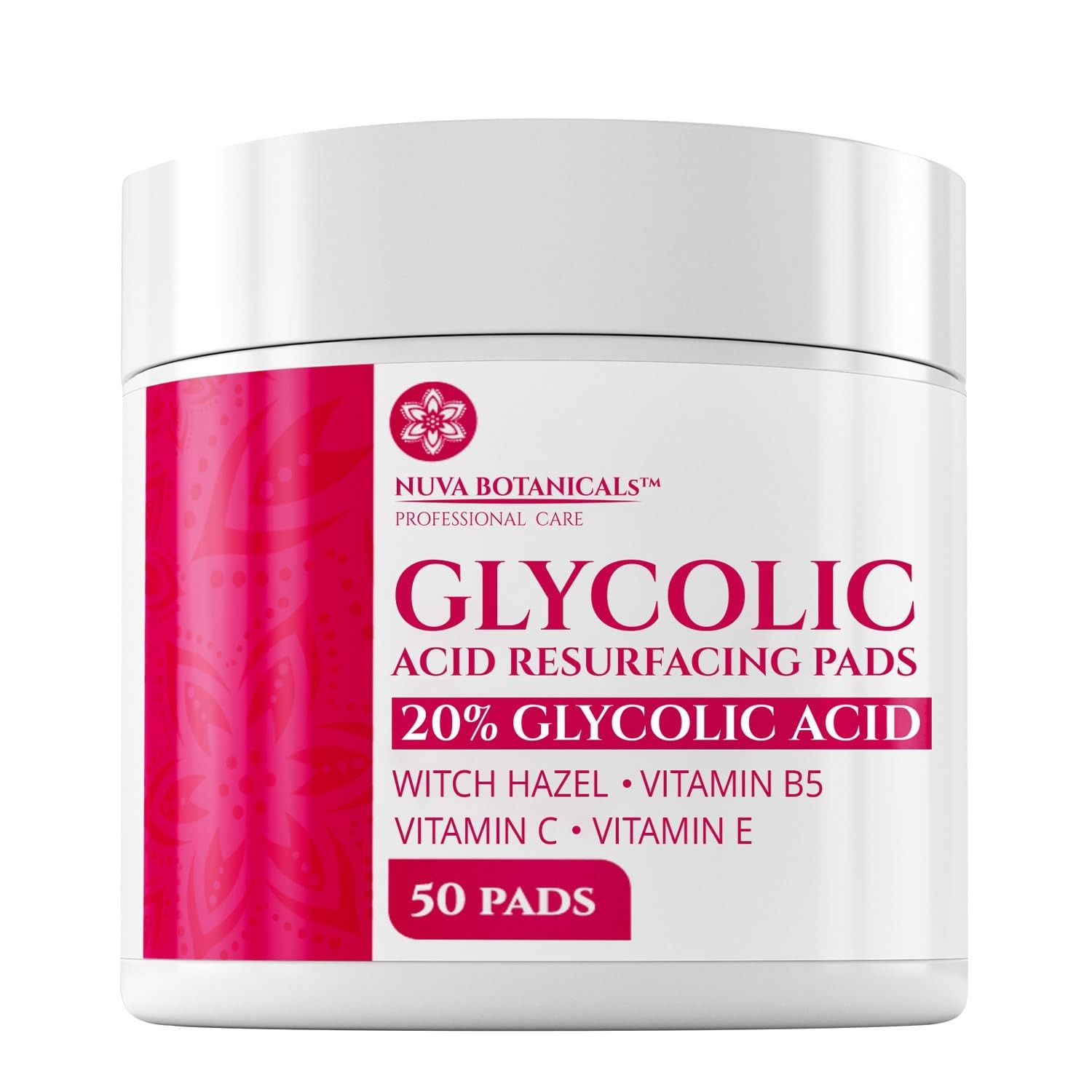 Glycolic Acid 20% Resurfacing Pads – Exfoliating Peel Pads Vitamins USA