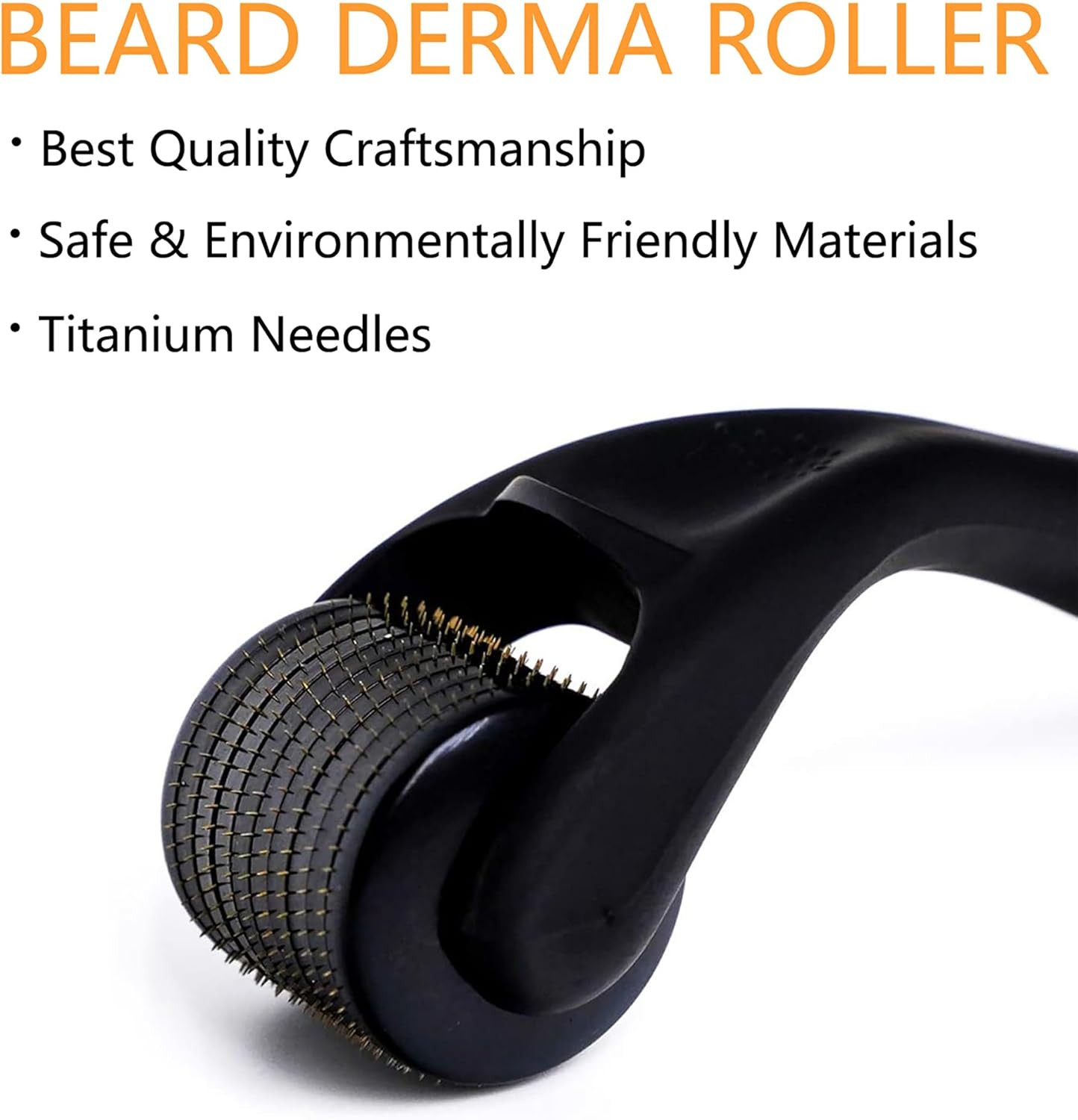 Derma Roller Microneedling Roller for Face Beard Hair Scalp – 0.25Mm Titanium Mi
