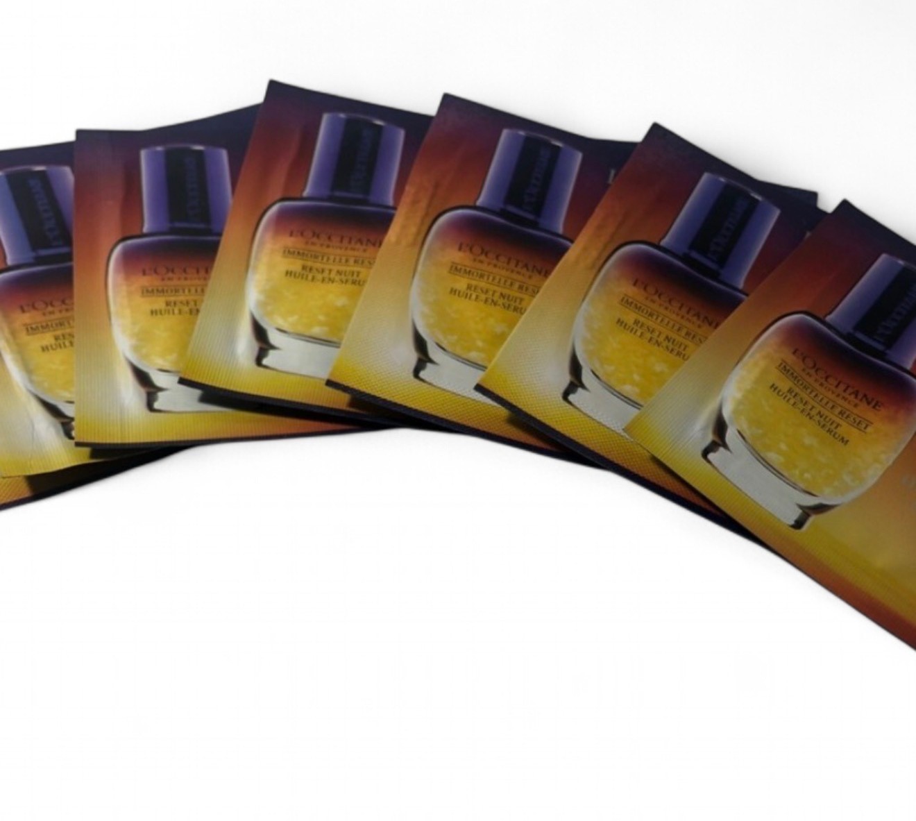10 X L’OCCITANE IMMORTELLE RESET NUIT HUILE EN SERUM SAMPLE 0.03 OZ Each New