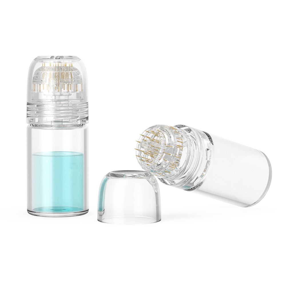 Hydra 20 Pins Derma Stamp With bottle Skin Therapy Auto Serum Infusion System