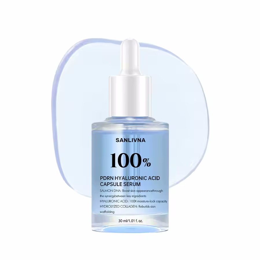 PDRN & Hyaluronic Acid Face Serum Hydrating Plumping Moisturizing Skin Care 30ml