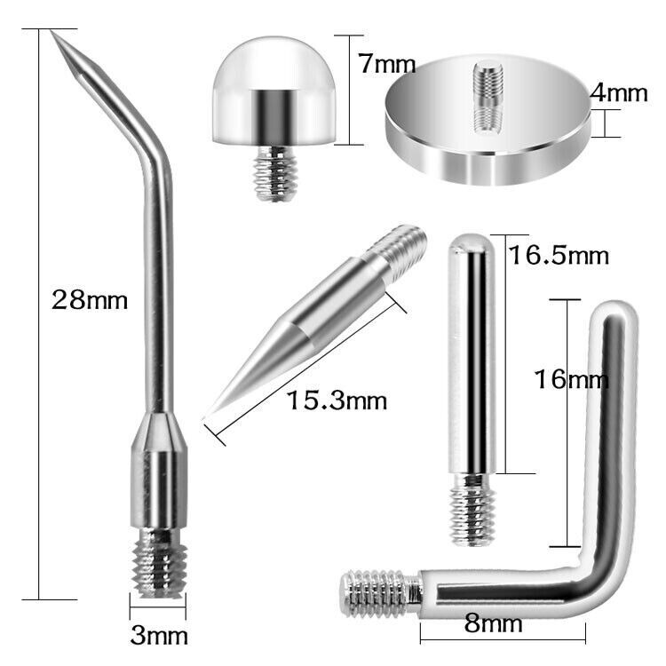 6Pcs/Set Heads Tips Accessories for Laser Plasma Pen Freckle Dark Spot Remover
