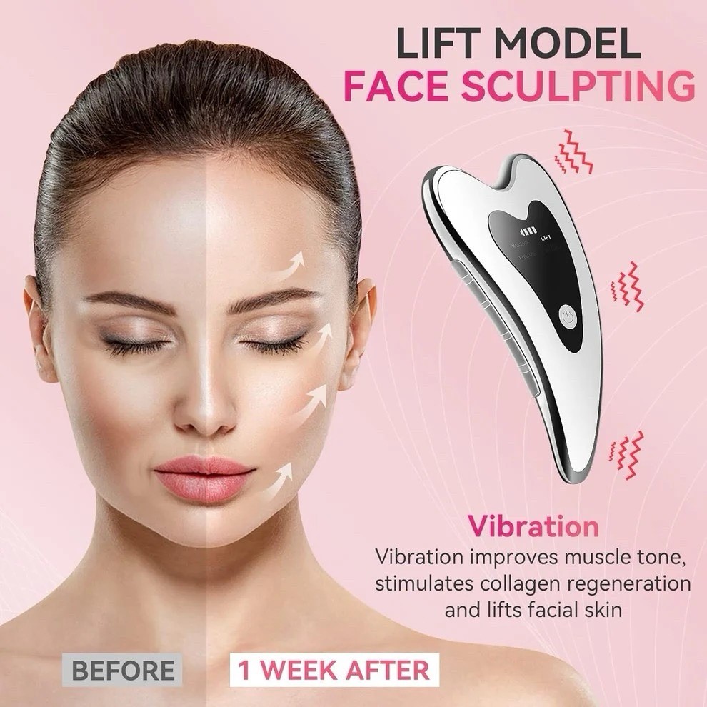 Electric Gua Sha Facial Tools – Face Sculpting Tool/Lift Device Anti-Aging