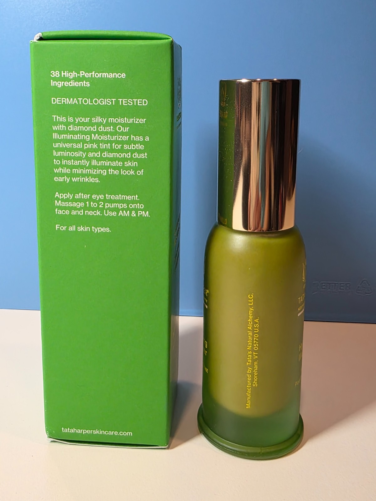 Tata Harper Illuminating Moisturizer Hyaluronic Acid Diamond Infused 1 fl.Oz