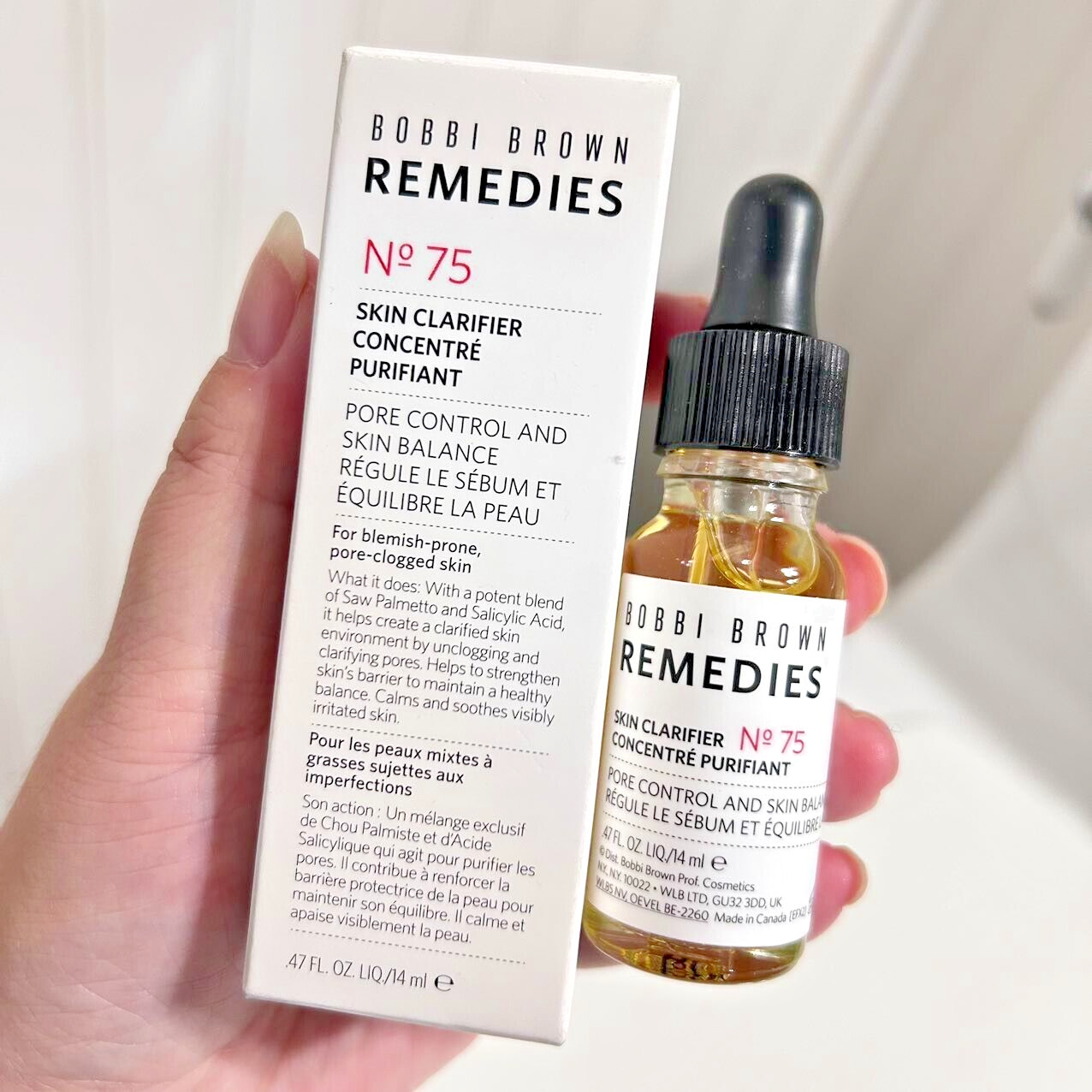 New Bobbi Brown Remedies Clarifier No.75 Pore & Oil Control Face Serum Full Size