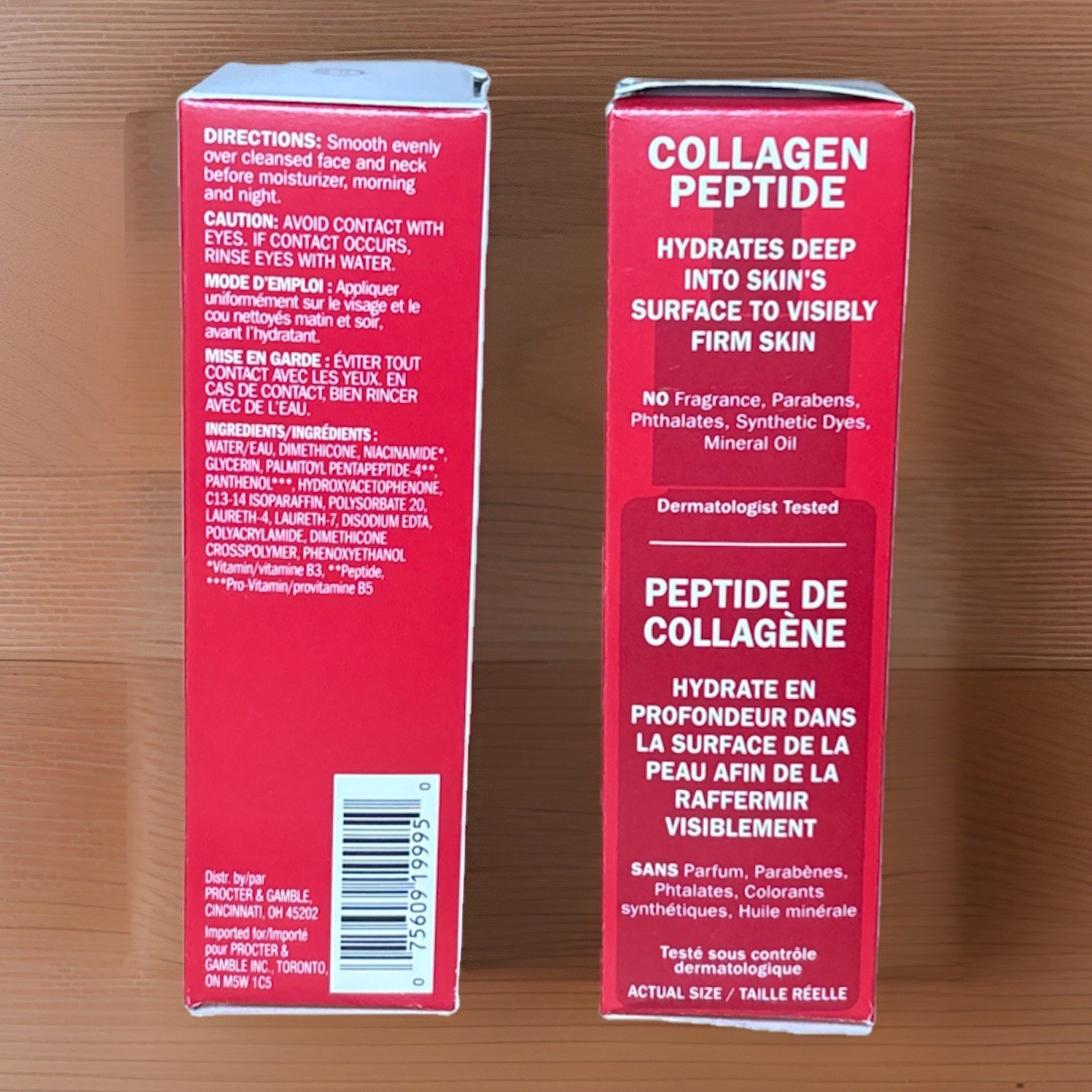 Olay Collagen Peptide Visibly Firming Serum 1.3 Fl Oz. NEW 2pk