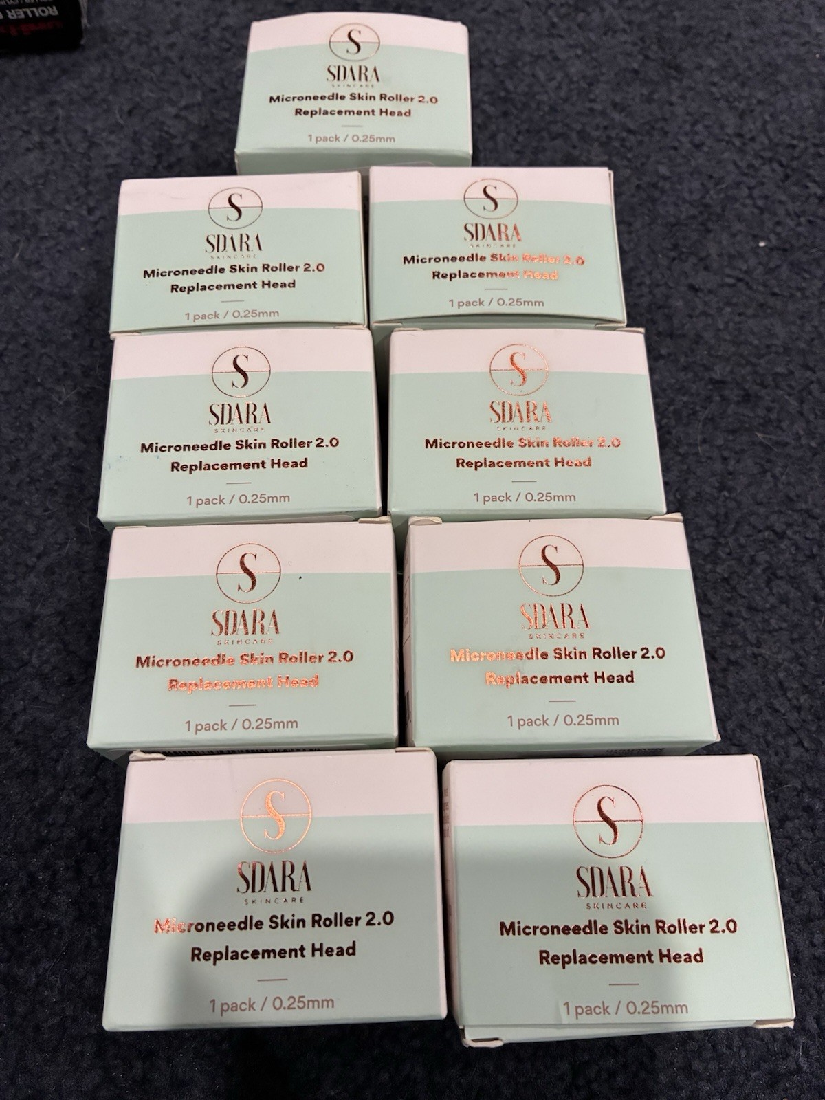 Nine SDARA Skincare 2.0 NIB Microneedle Replacement Heads .25mm Needles NEW