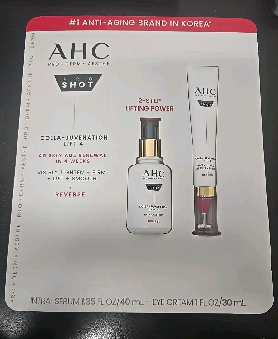 NEW AHC PRO SHOT COLLA – JUVENATION INTRA SERUM AND + EYE CREAM (1.35 OZ + 1 OZ)