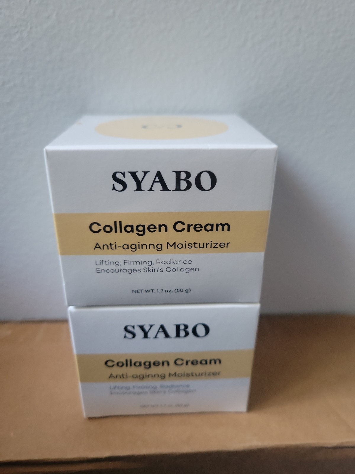 2pk SYABO Collagen Cream 1.7 Oz Anti-aging Moisturizer NEW SEALED