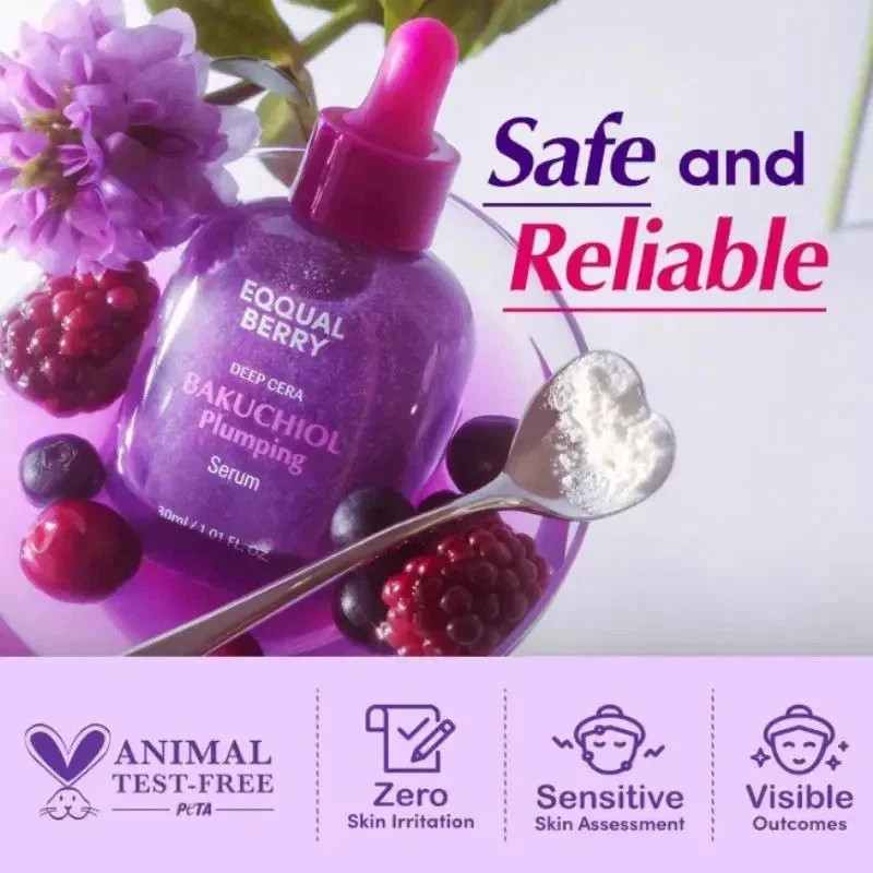 Bakuchiol Vitamin Face Serum Brightening Plumping Hydrating Skin Care 30ml