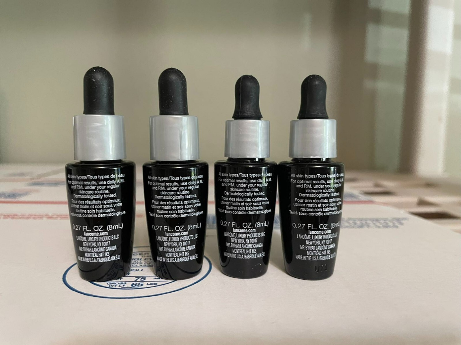 Lot of 4 Lancome Advanced Genifique Youth Activating Concentrate 0.27oz/8ml