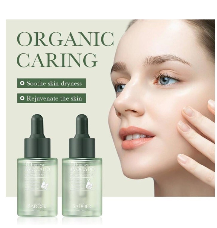 SADOER The Organic Avocado Anti Wrinkle Essence 1.05 FL Oz. Anti-Aging Serum NEW
