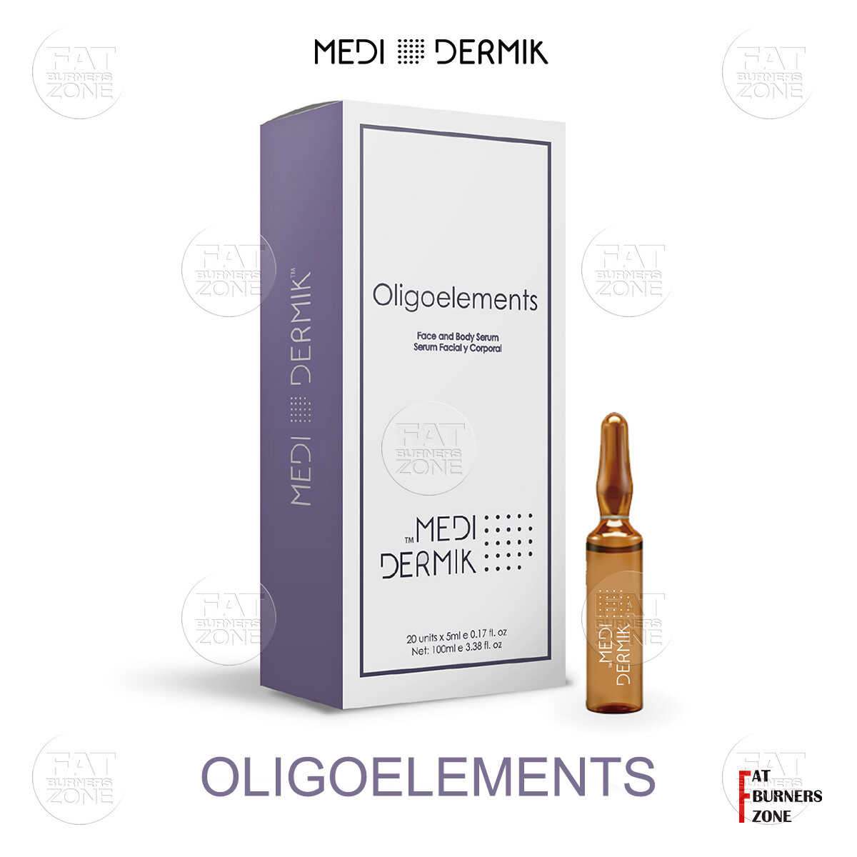 OLIGOELEMENTS MEDIDERMIK MESOTHERAPY ANTI AGIN COCKTAIL ZINK COBALT NIKEL