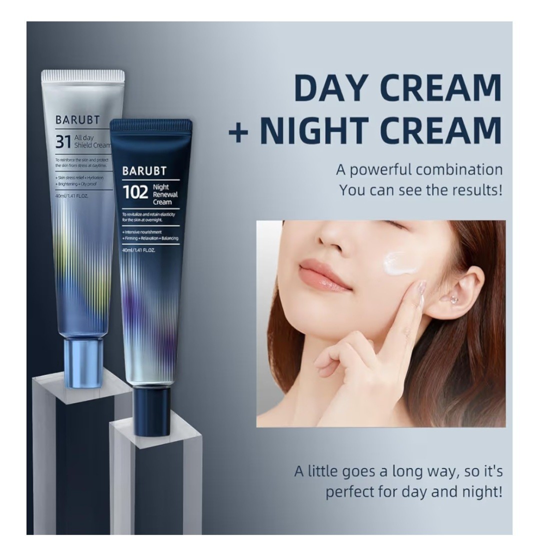 All Day Shield Cream 1.41 fl oz & Night Renewal Cream 1.41 fl oz Set