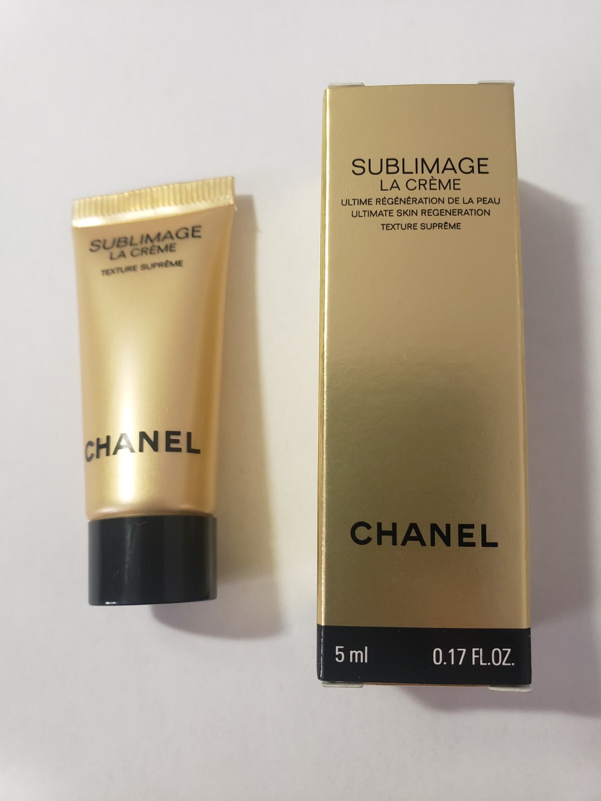1x CHANEL SUBLIMAGE LA CREAM SKIN REGEN TEXTURE SUPREME SAMPLE 5ml /0.17oz NEW