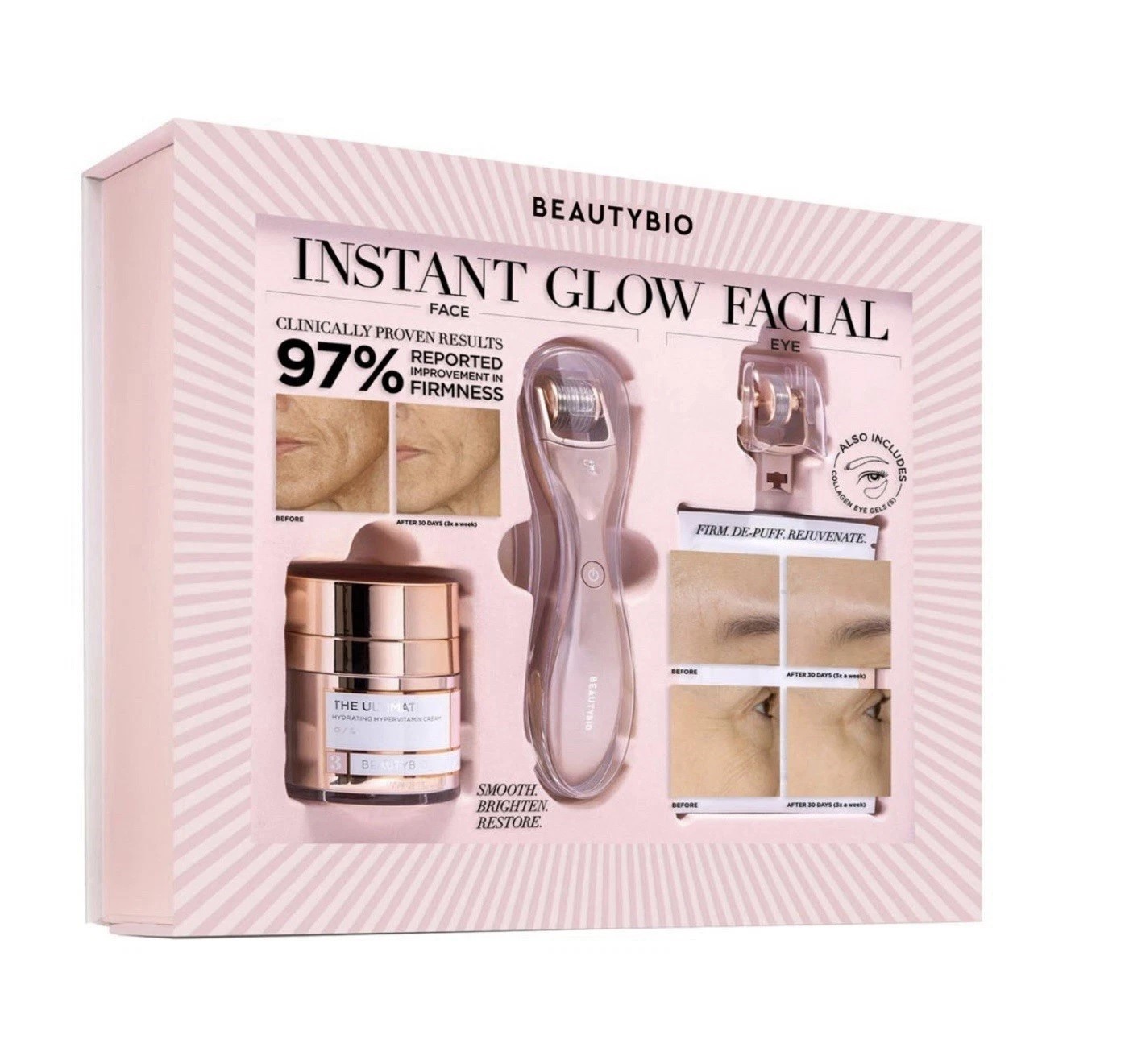 BEAUTYBIO Instant Glow Facial Limited Edition Set w/Tool – NEW in BOX Read