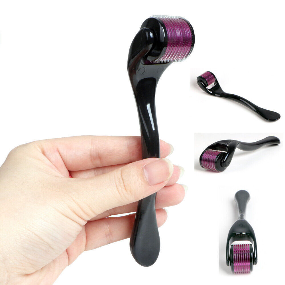 540 Titanium Microneedle Skin Care Derma Roller Anti Hair Loss Beard Growth Tool