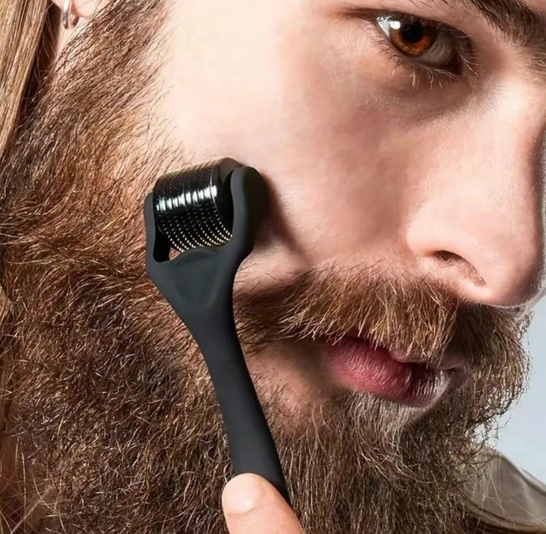 Hair Skin Beard Mustache Activator Beard & Hair Growth Derma Roller Micro Needle