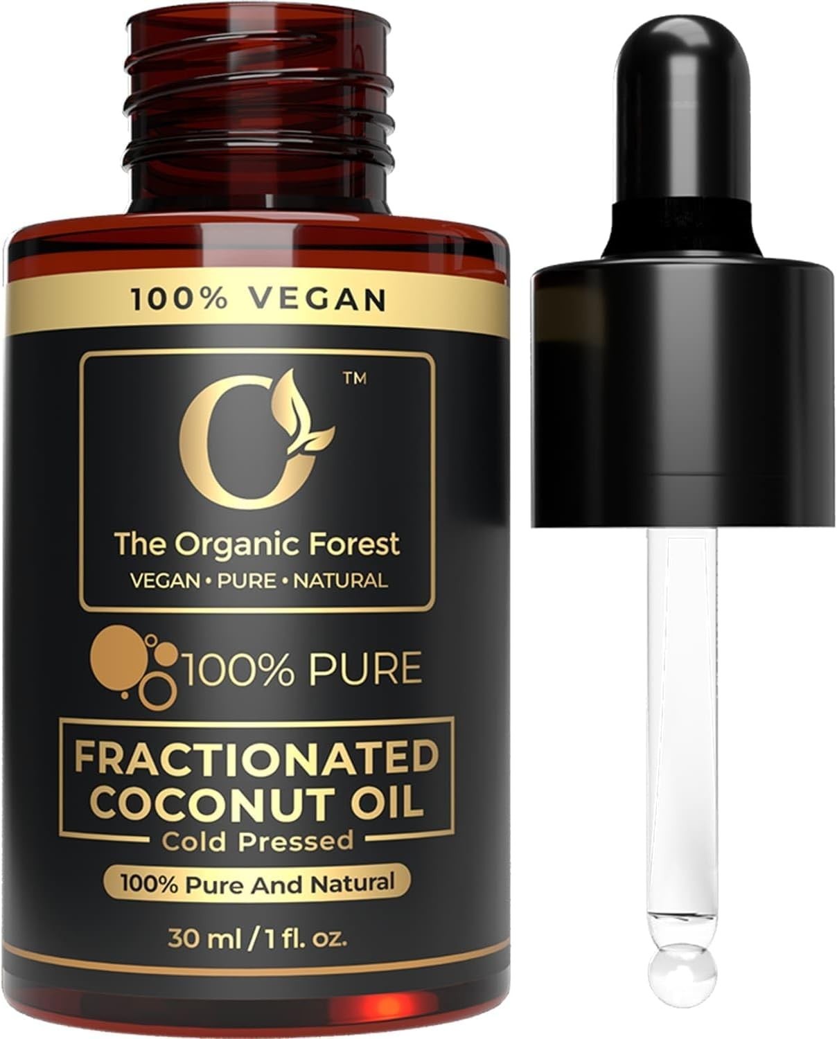 100% Plant Based Coconut Oil for – Fractionated Coconut Oil for Face Hair & Body
