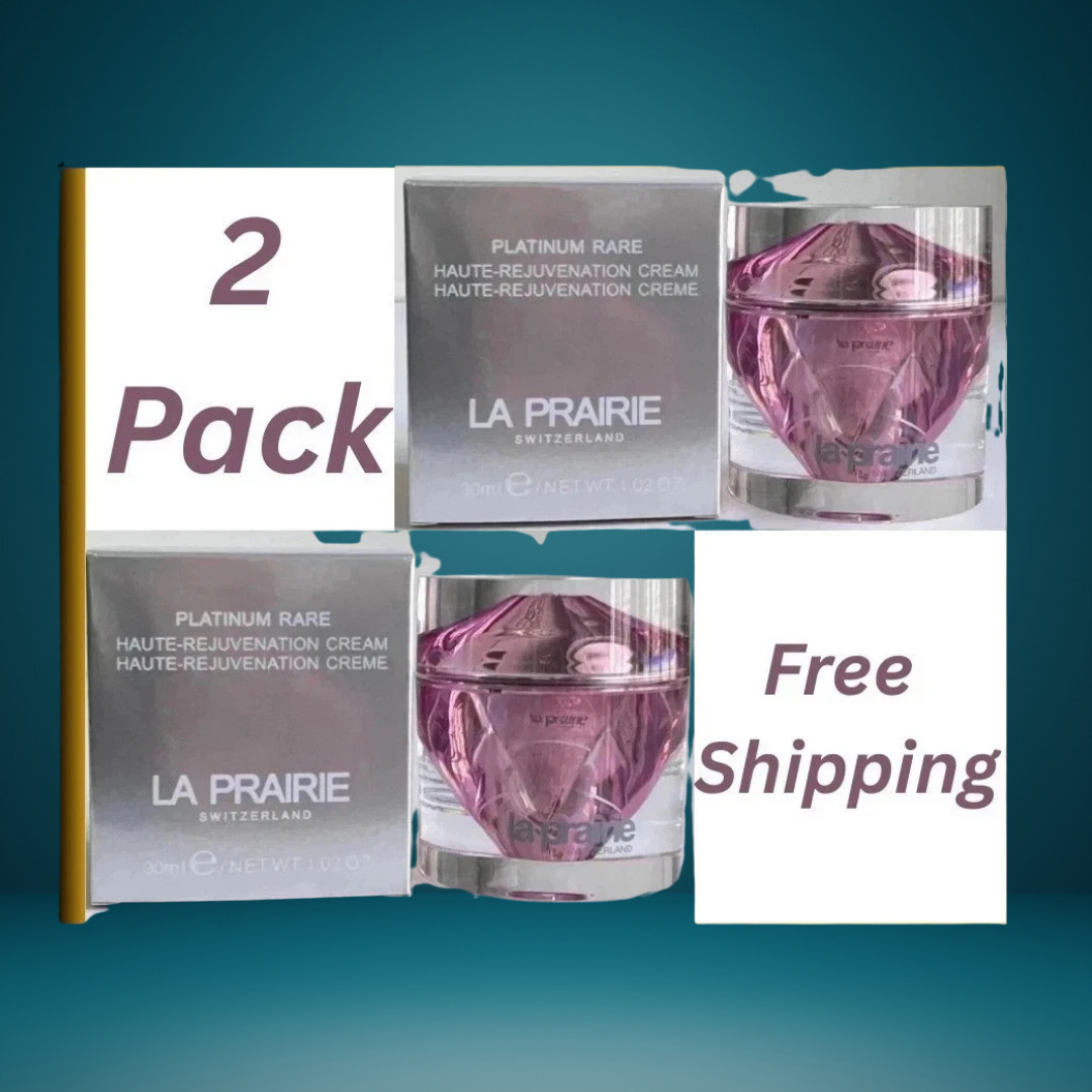 Pack of 2 La Prairie Platinum Rare Haute-Rejuvenation Cream 30ml New Sealed
