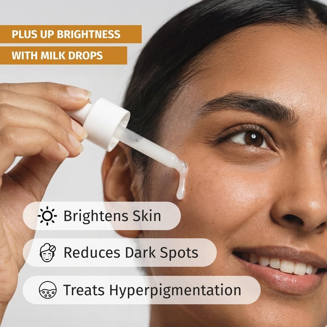 Vilvah Milk Drops Brightening Serum 20ml Dark Spots, Hyperpigmentation & Acne