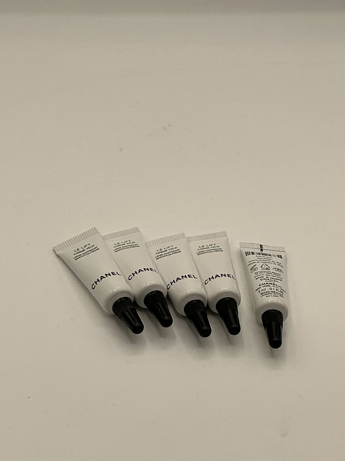 5 x Chanel Le Lift Eye Creme Yeux Cream Smooths-Firms 3ml / 0.1oz each