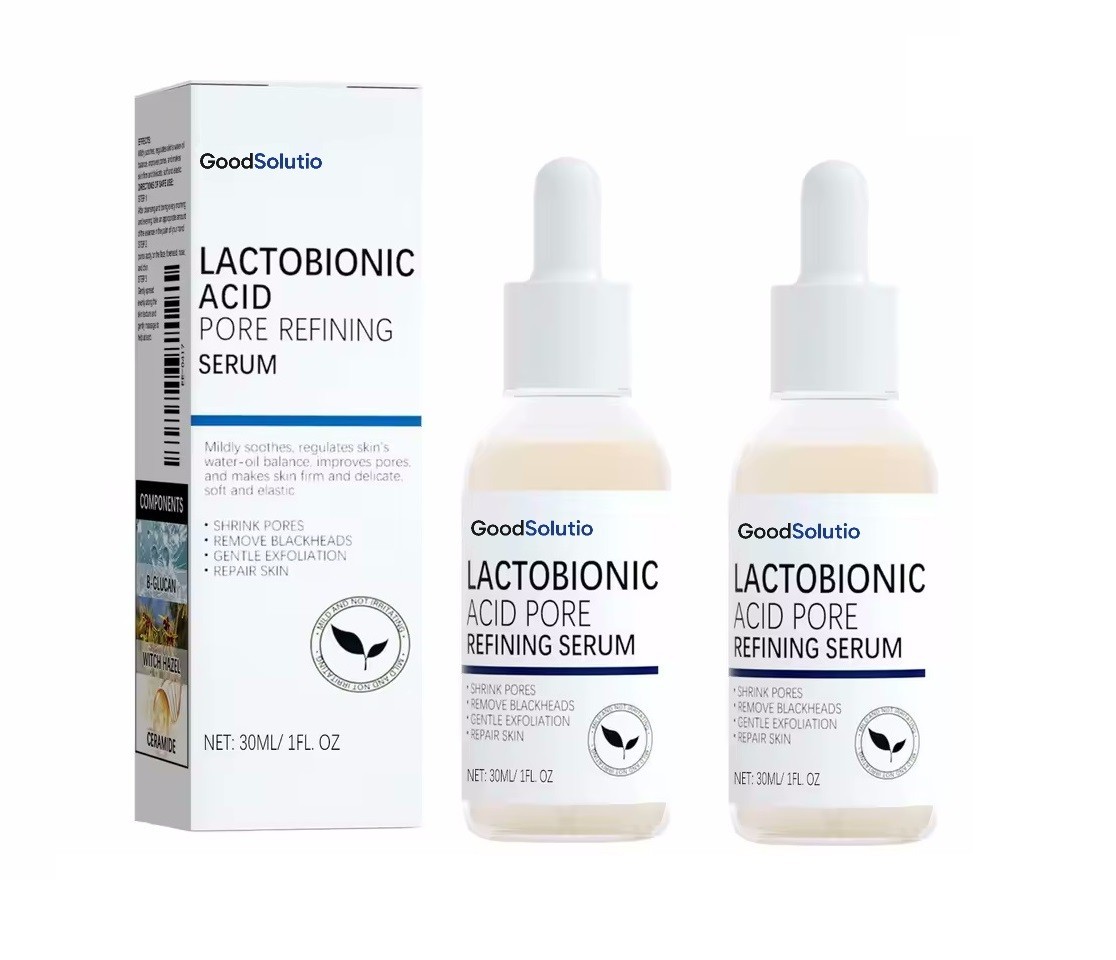Lactobionic Acid Face Serum 2 PCS 30ml PHA Hydrating Skin Renewal Pore Care